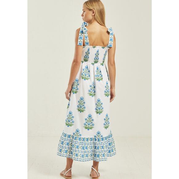 Pink City Prints Elena Dress in Vintage Posey - Picture 2 of 10